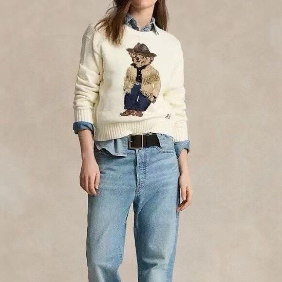 Polo by Ralph Lauren White Bear Sweater - Picture 2 of 5